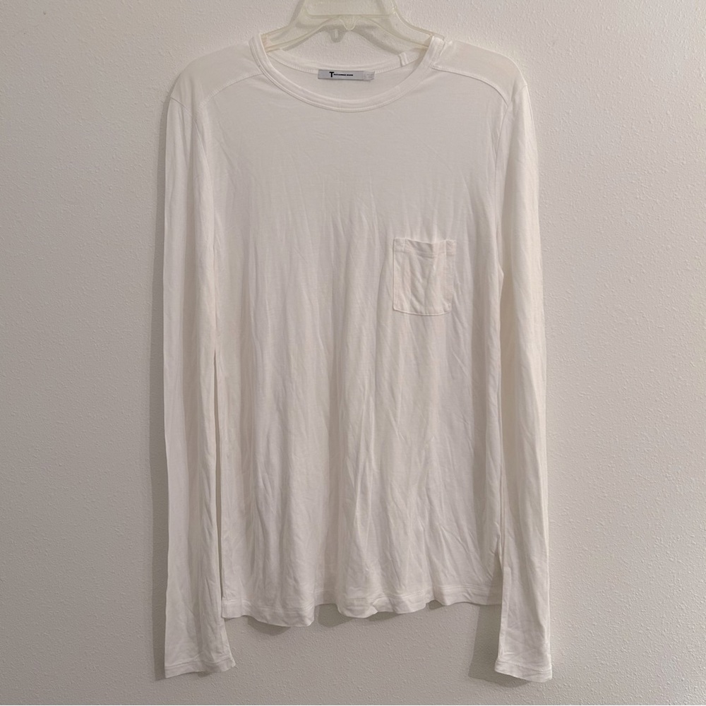 T Alexander Wang | Long Sleeve White Blouse